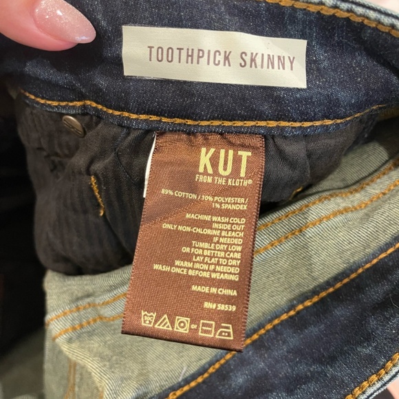 New without tags Kut from the Kloth Mia Toothpick Jean Size 8 - Picture 10 of 11